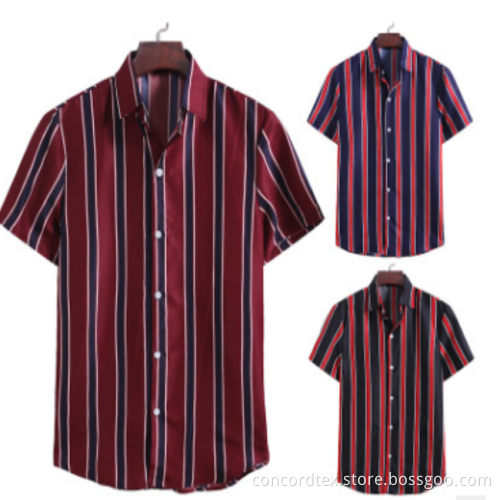 branded stripe mens shirts